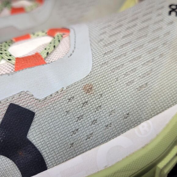 On Running Cloudmonster Sneakers Womens Size 7.5 Glacier Grey Meadow Green Shoes - Picture 4 of 15